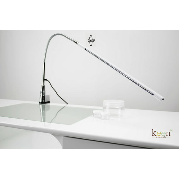 5W LED Bed Study Mains Adjustable Arm Neck Nail Table Desk Lamp Manicure Makeup 